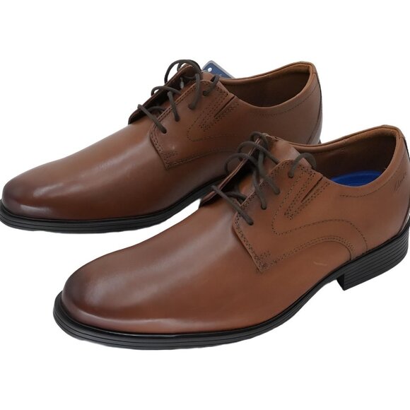 Clarks Whiddon Plain Oxford Dark Tan Men\'s Dress Shoes 9.5M main image 5
